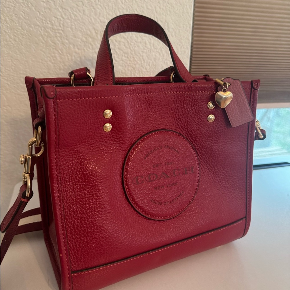 Coach Cherry Red Leather Satchel